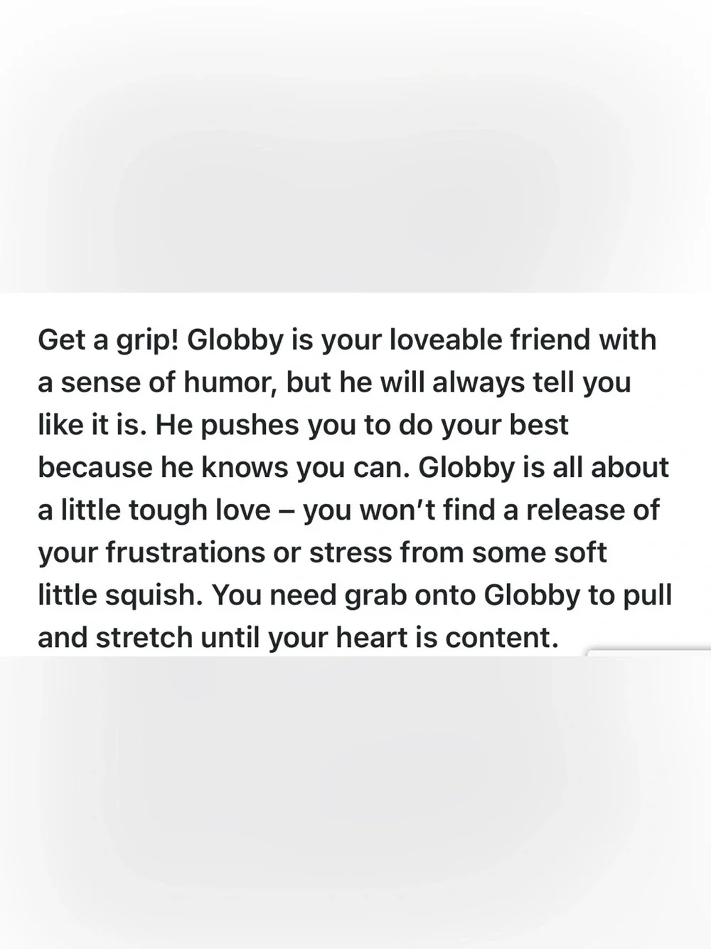 SCHYLLING GLOBBY GET A GRIP BLACK FIDGET TOY PERSONAL GRIP TRAINER TRENDING  NIB